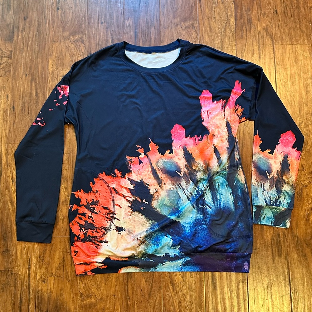 Colorful Abstract Women's Tunic Top